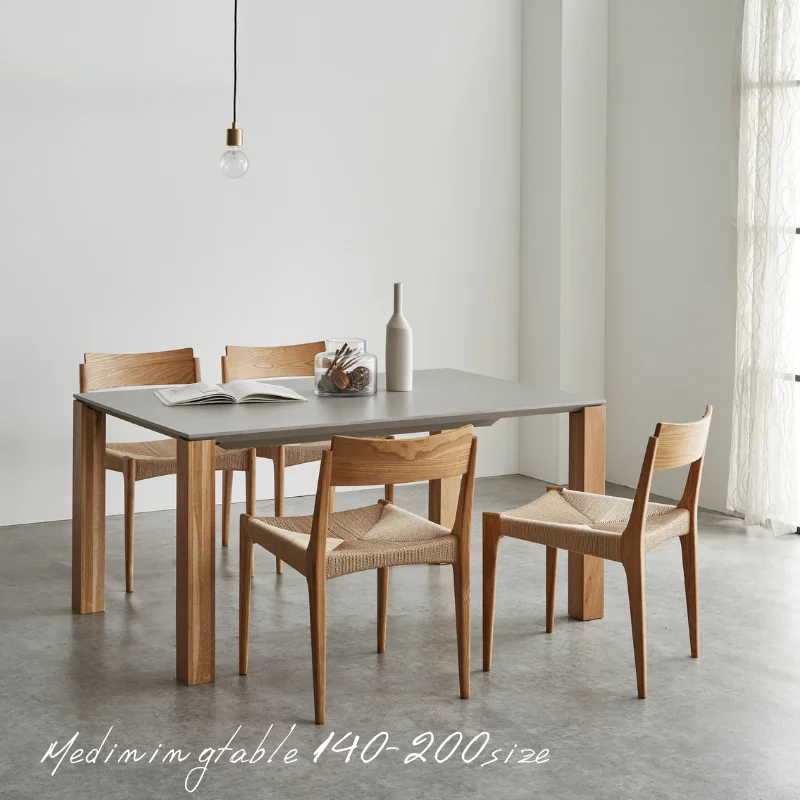 ME(ミー)ダイニングテーブル|シンプルモダンなフォルムとカスタマイズ対応の一台